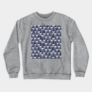 JK Waves: winter colours Crewneck Sweatshirt